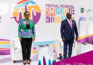 RDC : Le Ministre Didier M'pambia jette les jalons de la réussite de la 1ère Édition du Festival Mondial de la Musique et du Tourisme 1 Didier Mpambia et yolande ebele 251